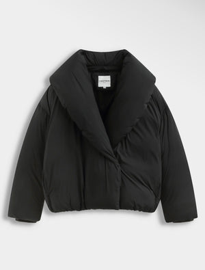 Anna - Black Short Quilted Jacket