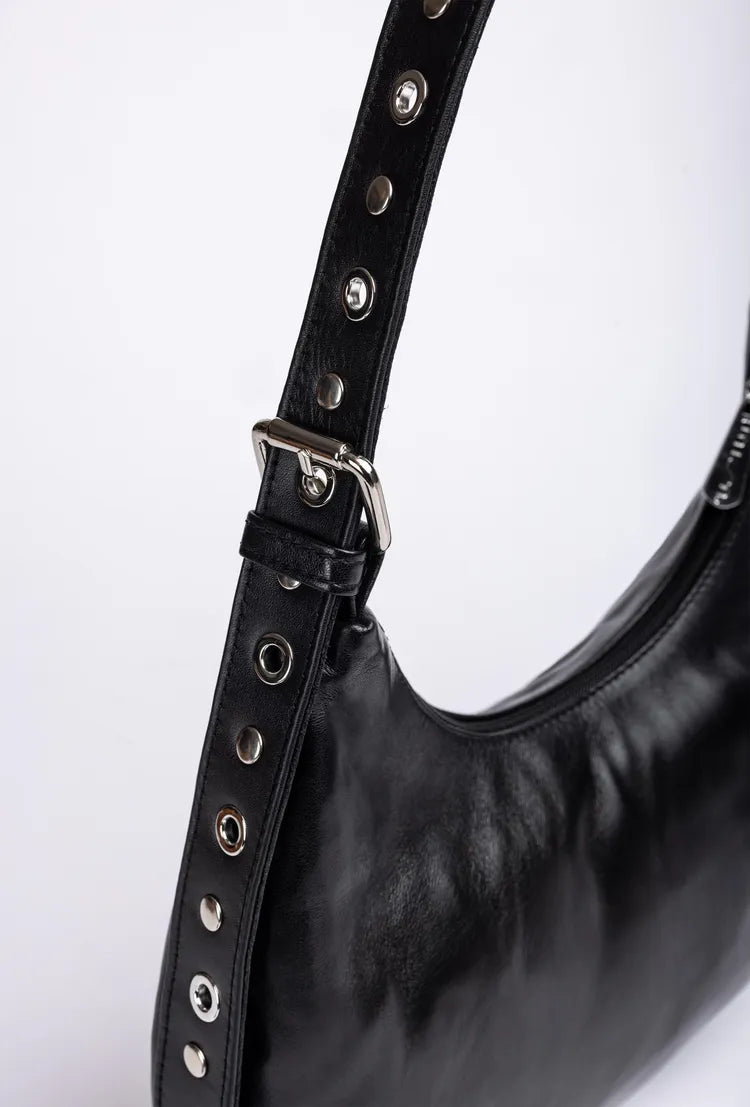 Unisa - ZILIAN Black Stud Shoulder Bag