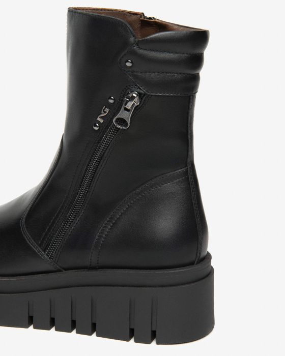 NeroGiardini - I514913D Black Zip Platform Boot