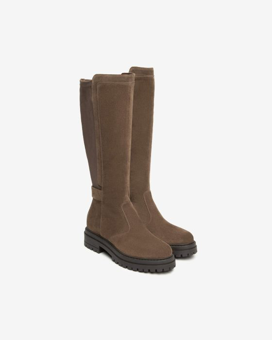 NeroGiardini - 1514843D Brown Elastic Knee High