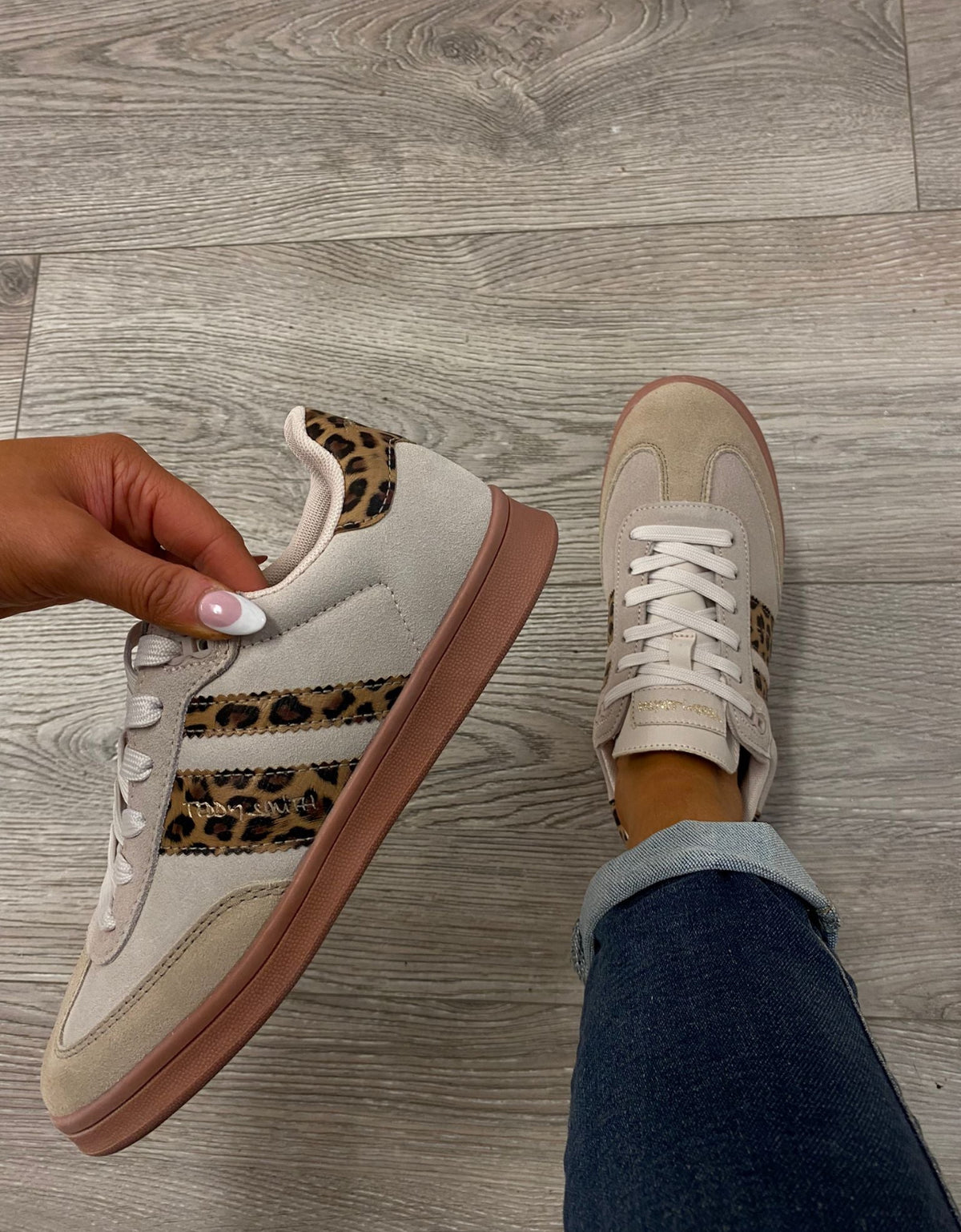 Teddy Smith - 120007 Leopard Retro Trainer