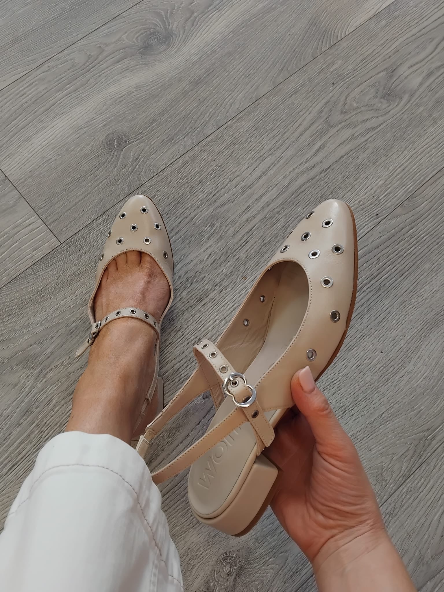 Wonders - B-9731 Beige Slingback