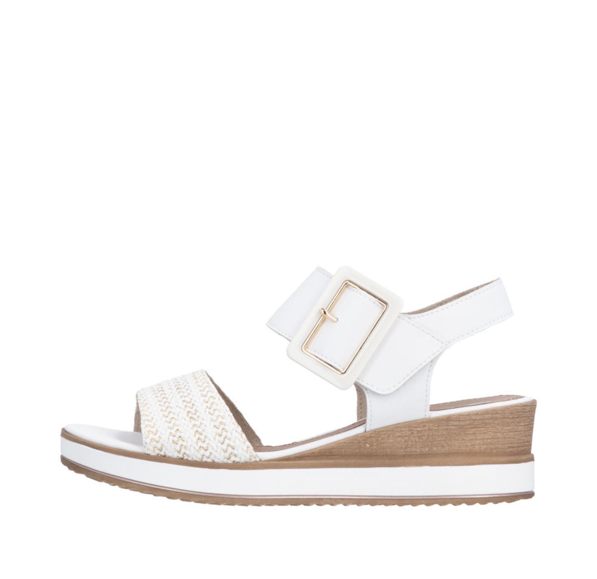 Remonte - D6453-81 White Velcro Sandal