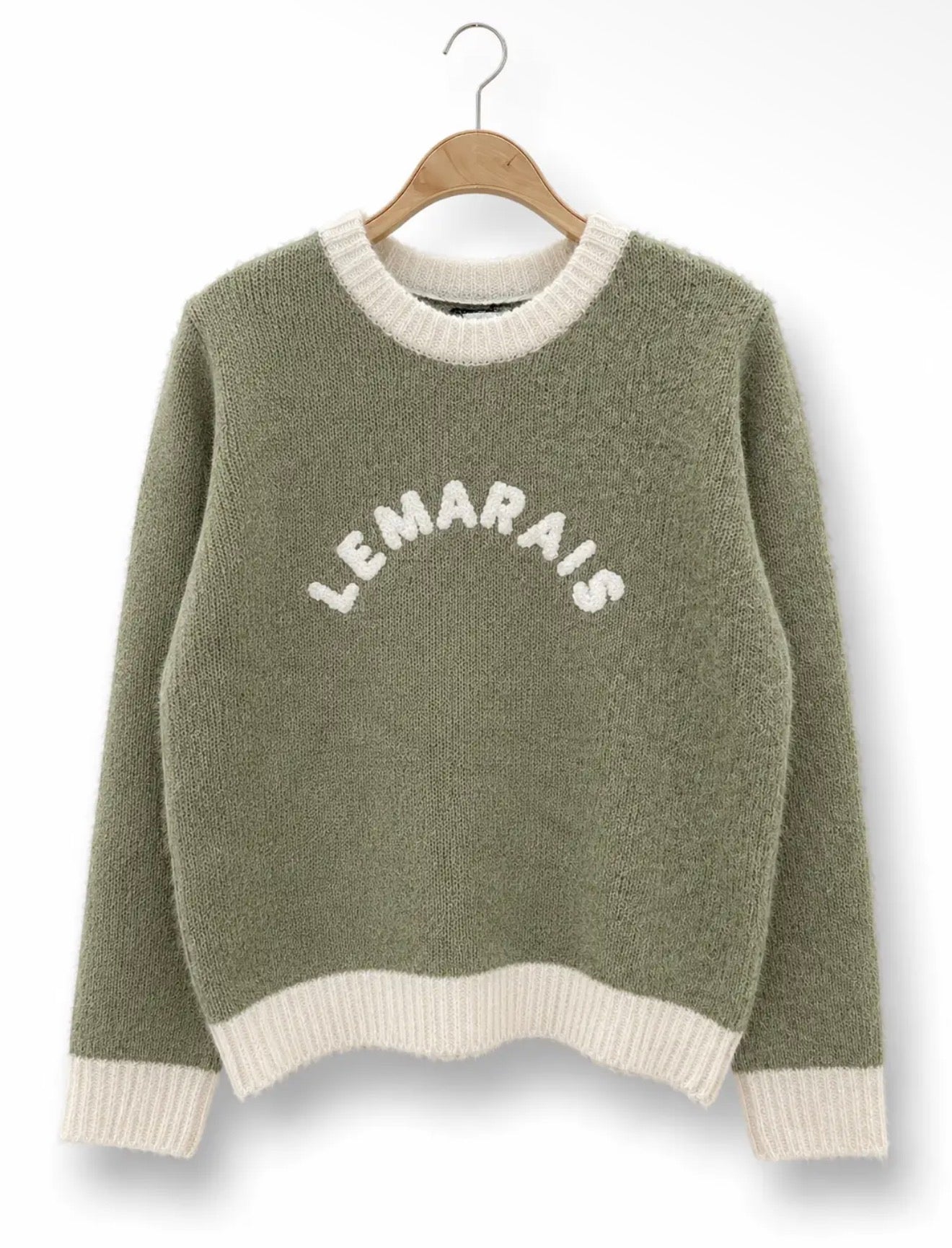 Anna - Green/ Cream Jumper