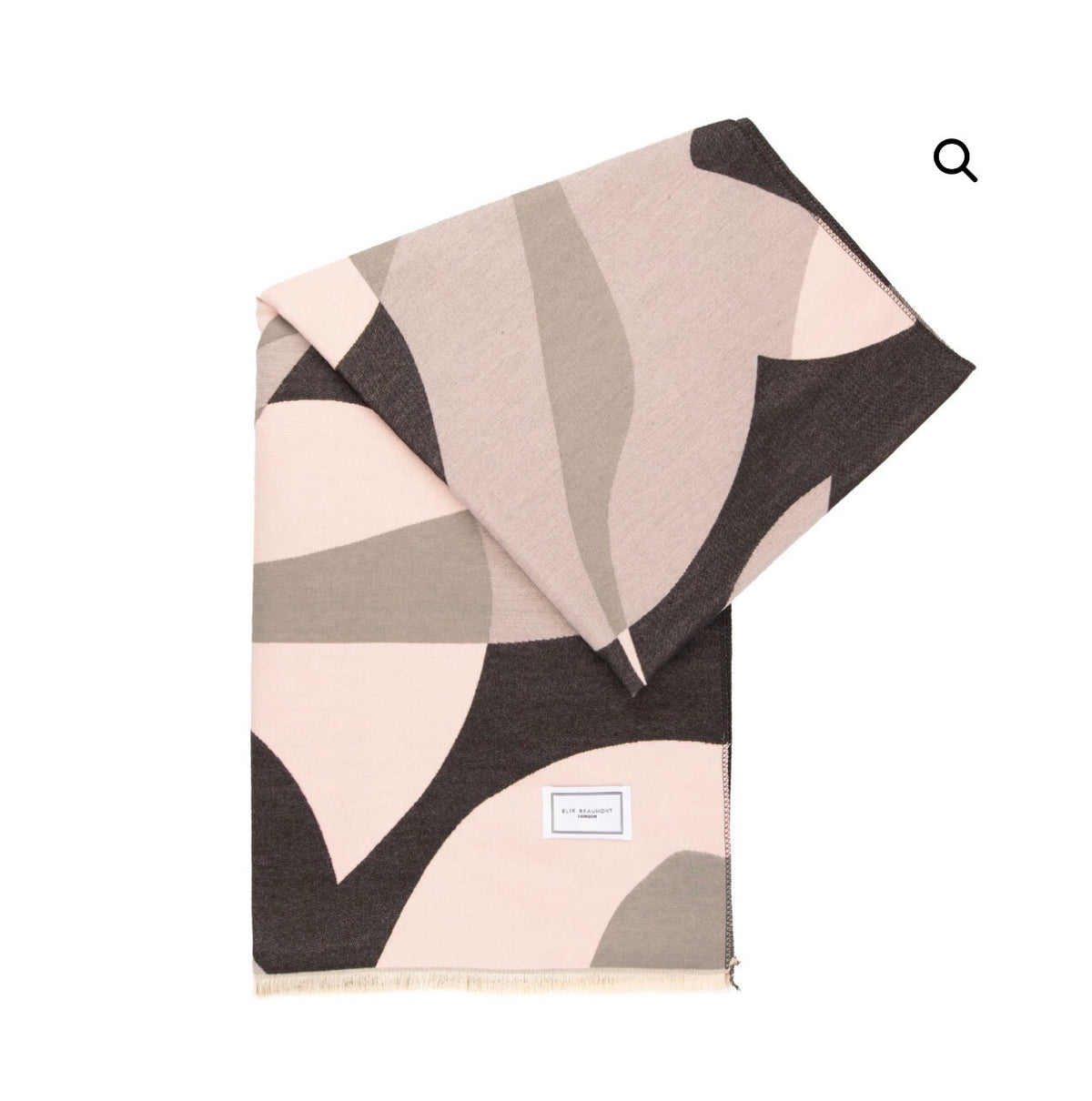 Elie Beaumont - Black, Grey and Pink Scarf