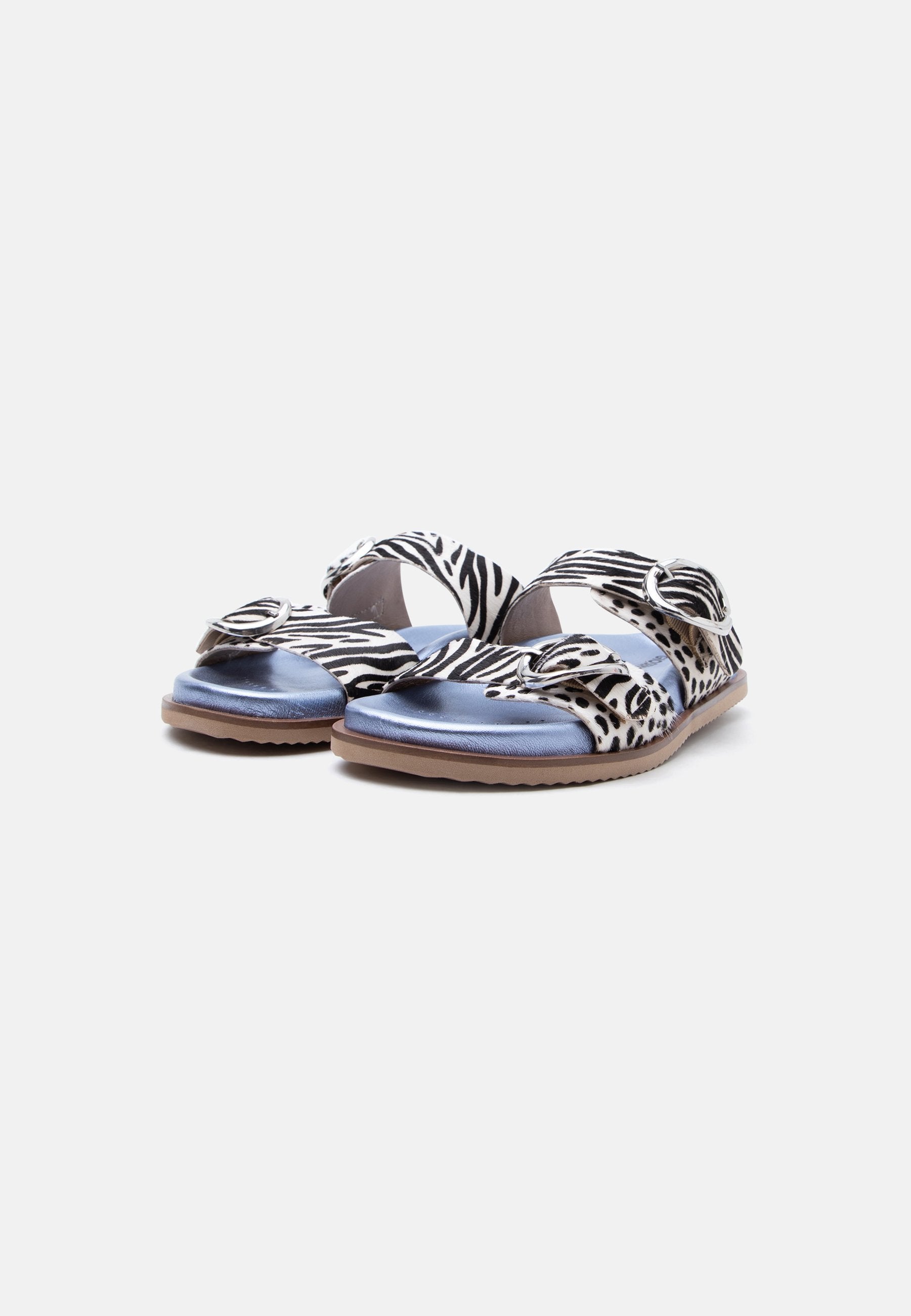 Gioseppo - Carney White/Black Print Slider