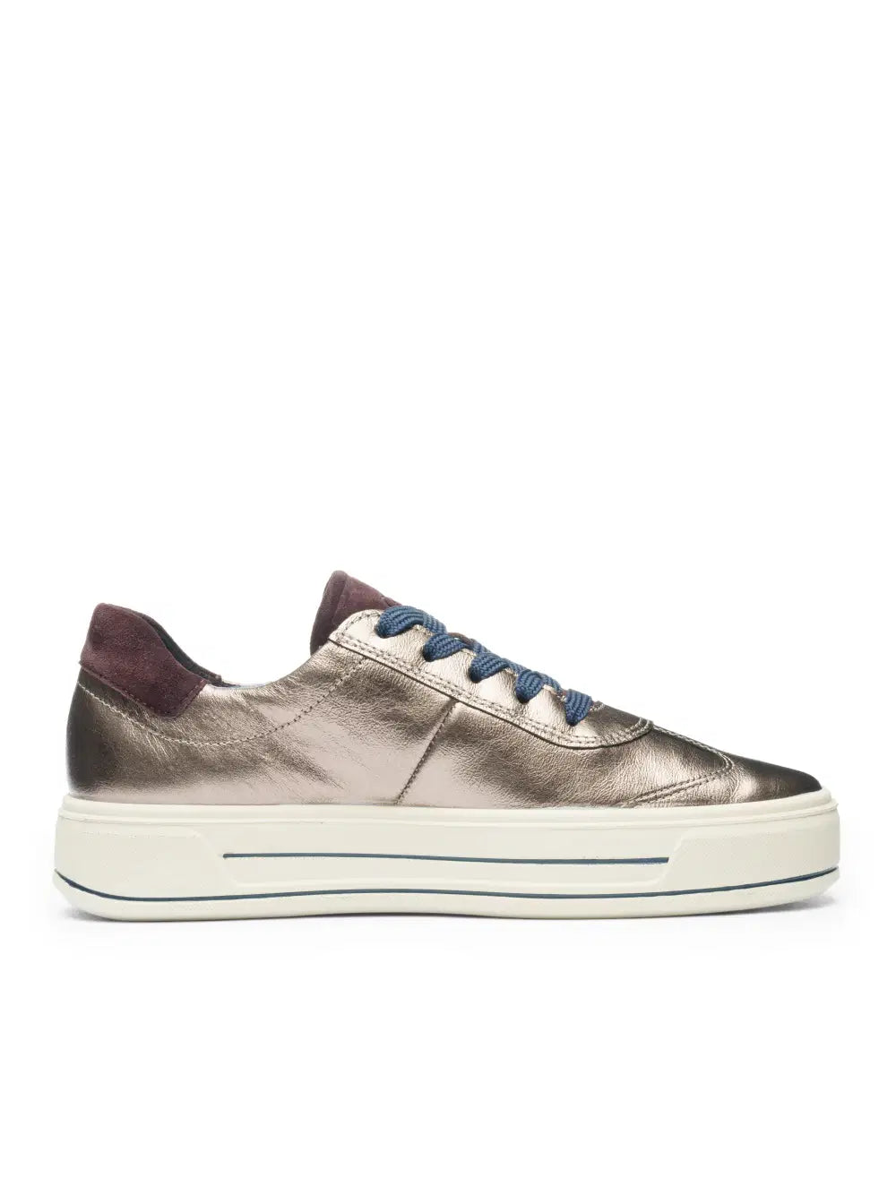 Ara - 23012 Metallic and Blue Trainer