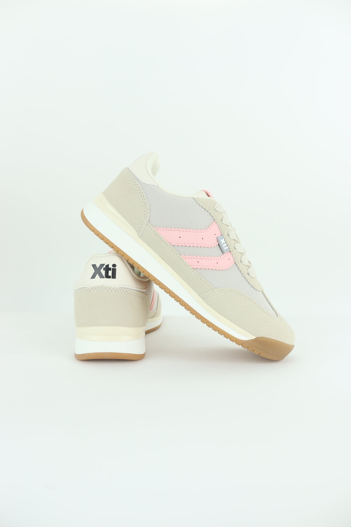 XTI - 145019 Beige & Pink Trainer