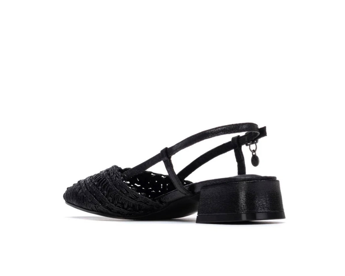 Xti - 145029 Black Weave Slingback