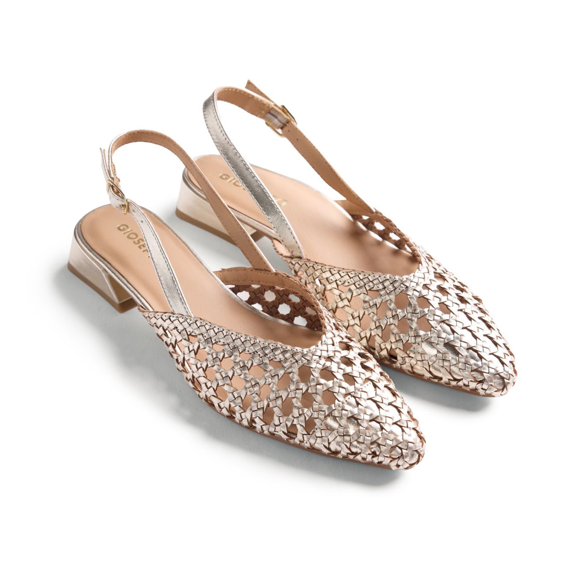 Gioseppo - Kipili Gold Weave Sling Back