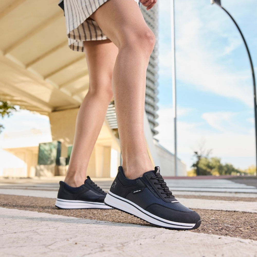 Rieker - L5850 Navy Slip On Trainer
