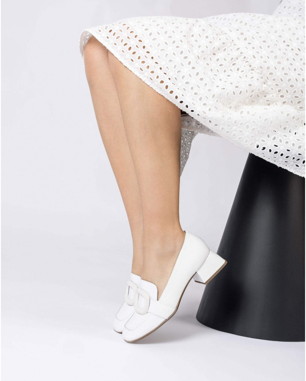 Wonders - D-1203 White Patent Loafer