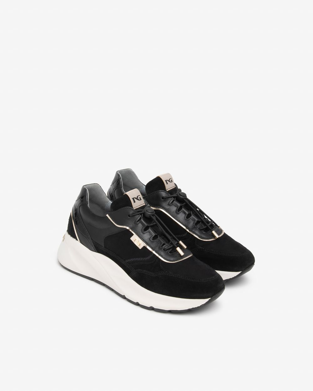 Nerogiardini - I617386D Black Slip on Trainer
