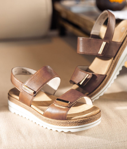 Remonte - D0Q59 Tan Flatform Sandal
