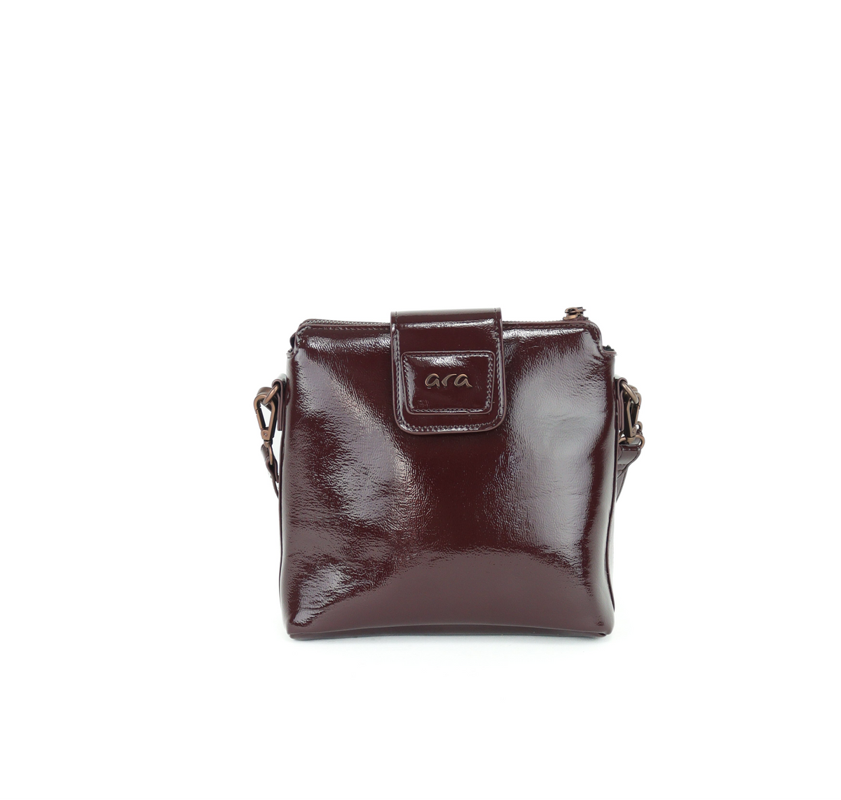 Ara - 22104 Burgundy Patent Bag