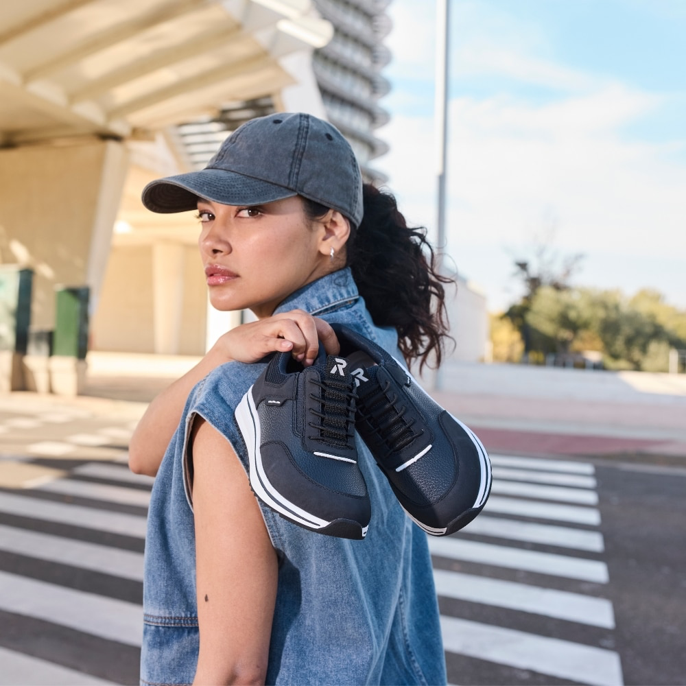 Rieker - L5850 Navy Slip On Trainer