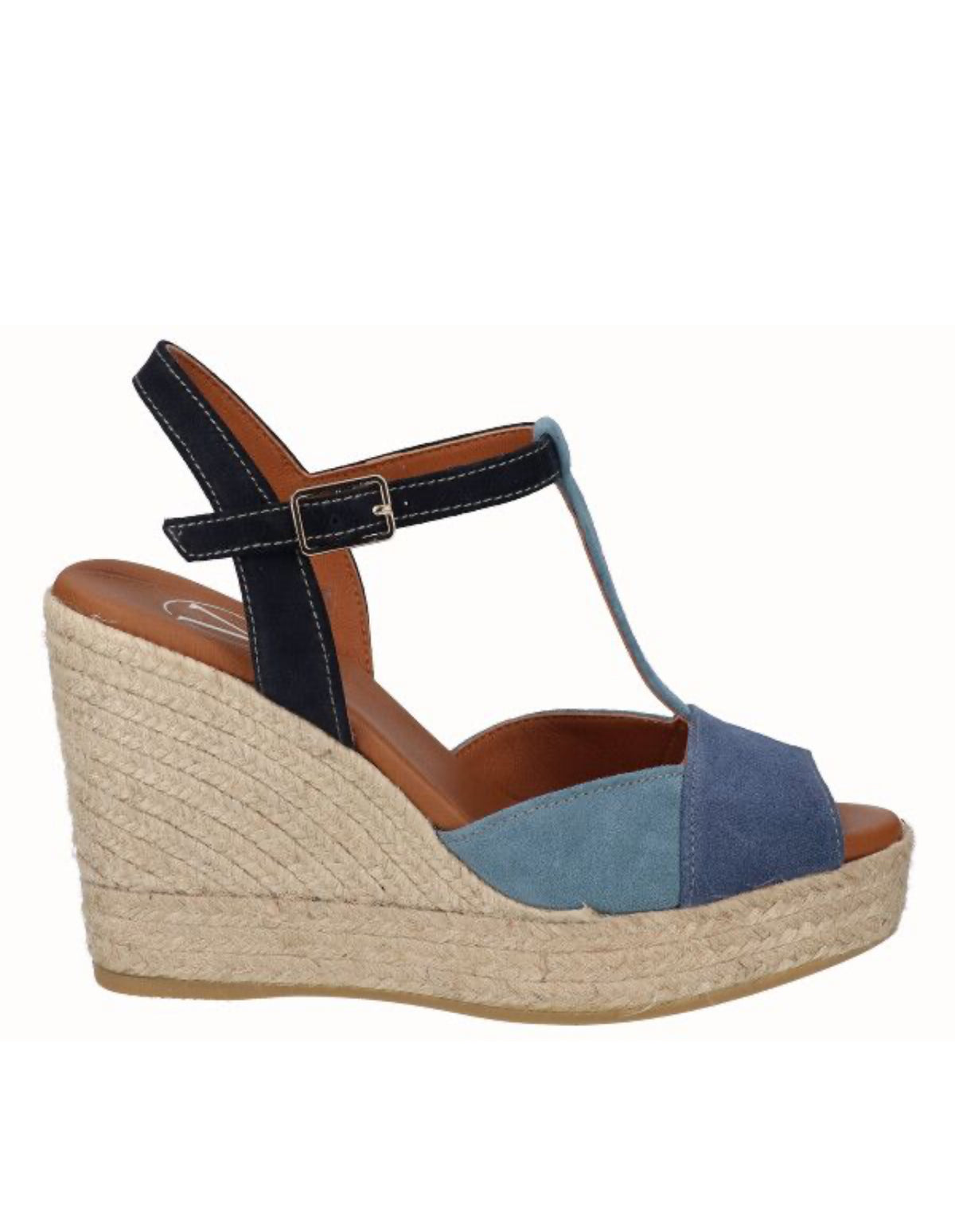 Viguera - 2150 Navy and Blue Wedge Sandal
