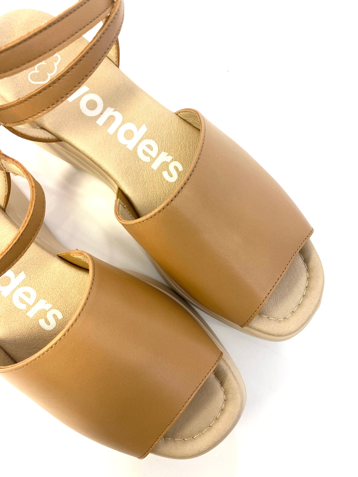 Wonders - A3705 Tan Platform Sandal