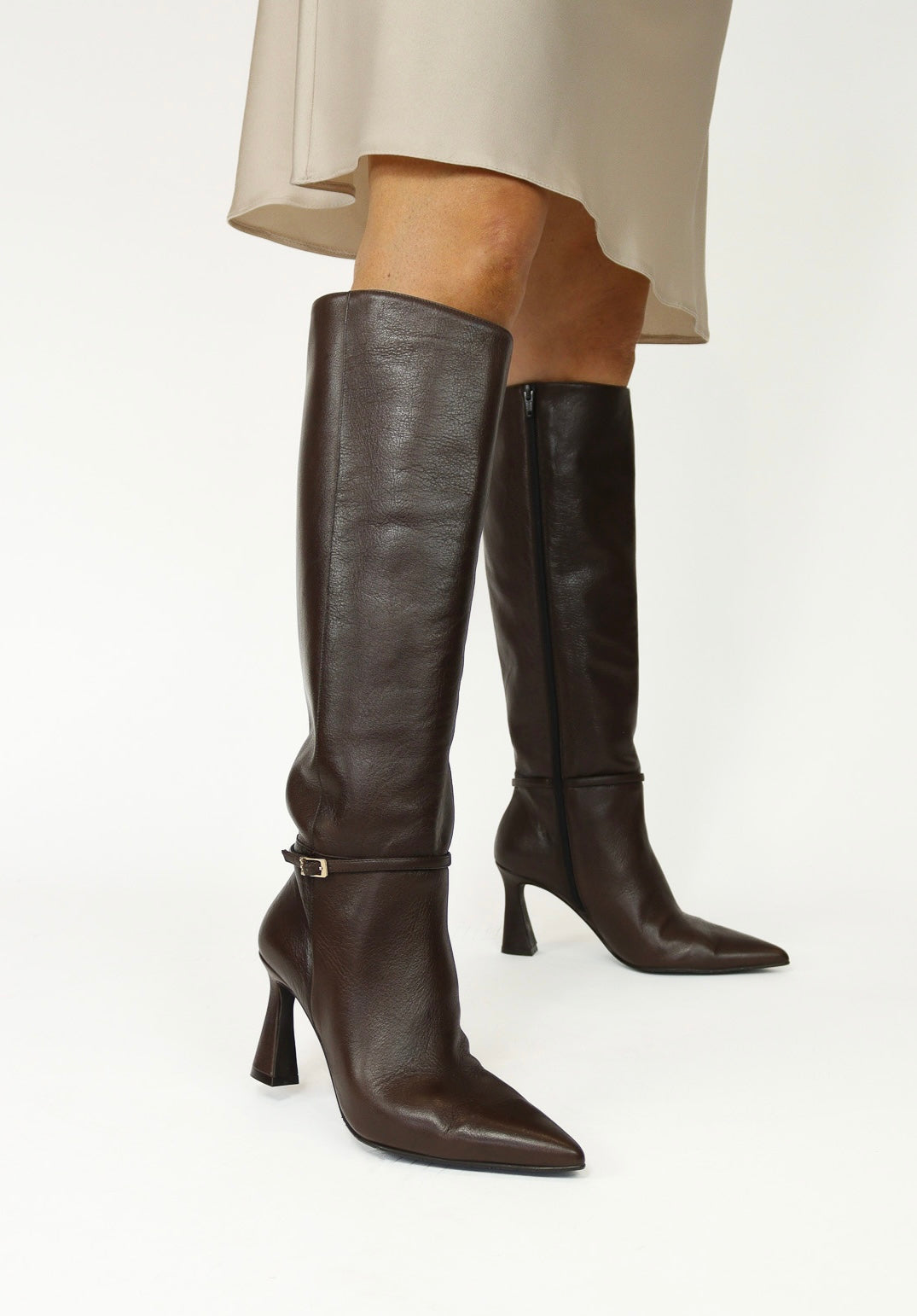 Lodi - Ralesa Brown Knee High