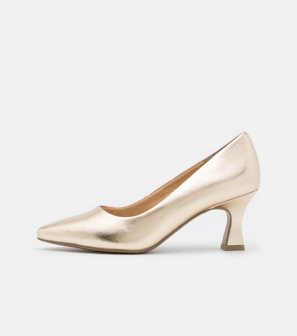 Marco Tozzi - 22420 Gold Heel with a Kitten Heel