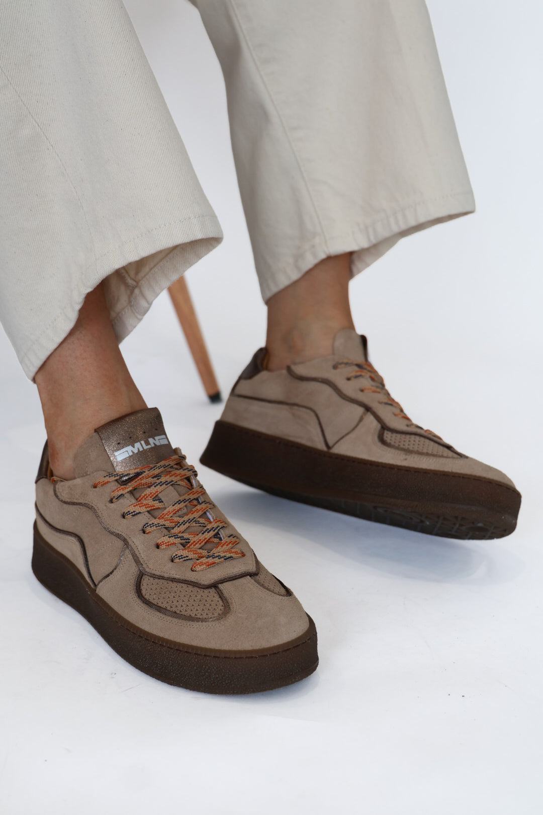 Méliné - 14SBT Taupe & Bronze Flatform