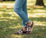 Back 70 -[Cloud] Burgundy & Cream Trainer
