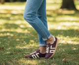 Back 70 -[Cloud] Burgundy & Cream Trainer