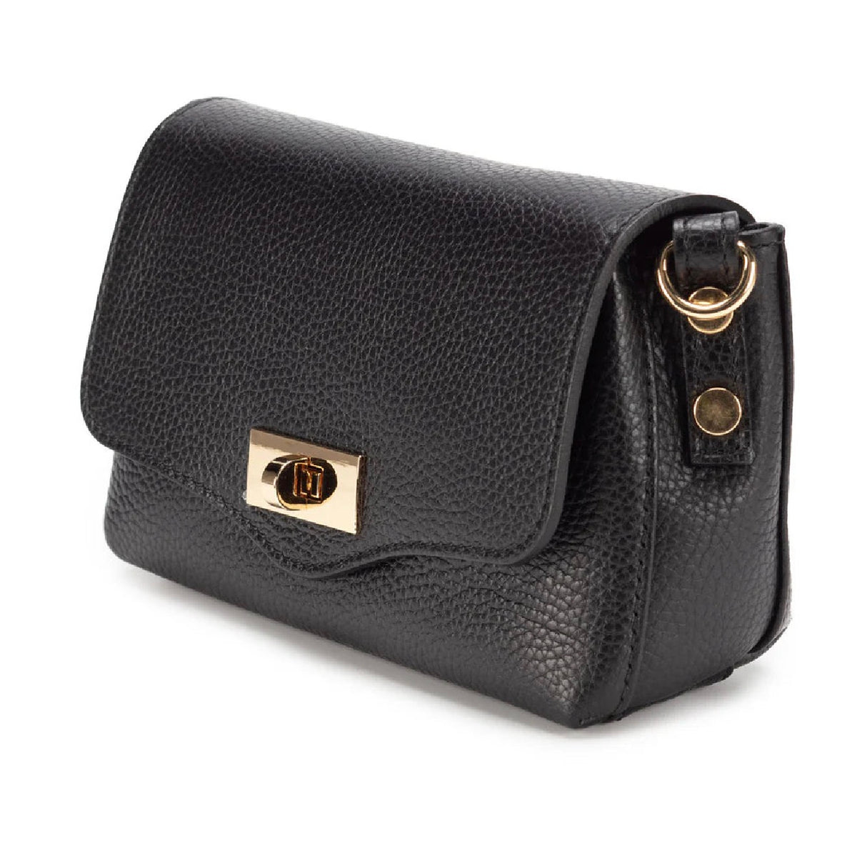 Elie Beaumont - Twist Clasp Black Bag