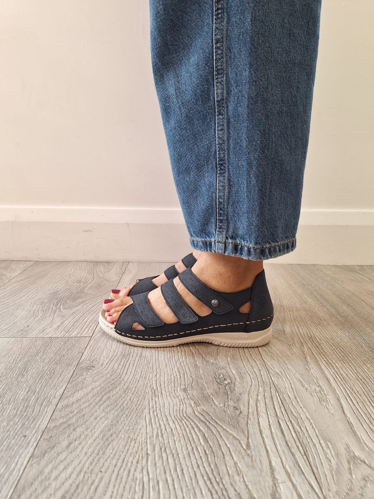 Rieker - V7451 Navy Heel-In Sandal