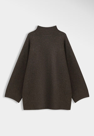Anna - Brown Knit Jumper
