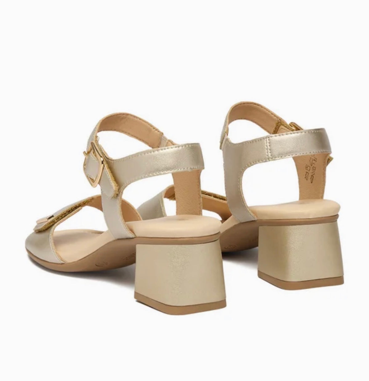 Remonte - D1K54-90 Gold Velcro Sandal