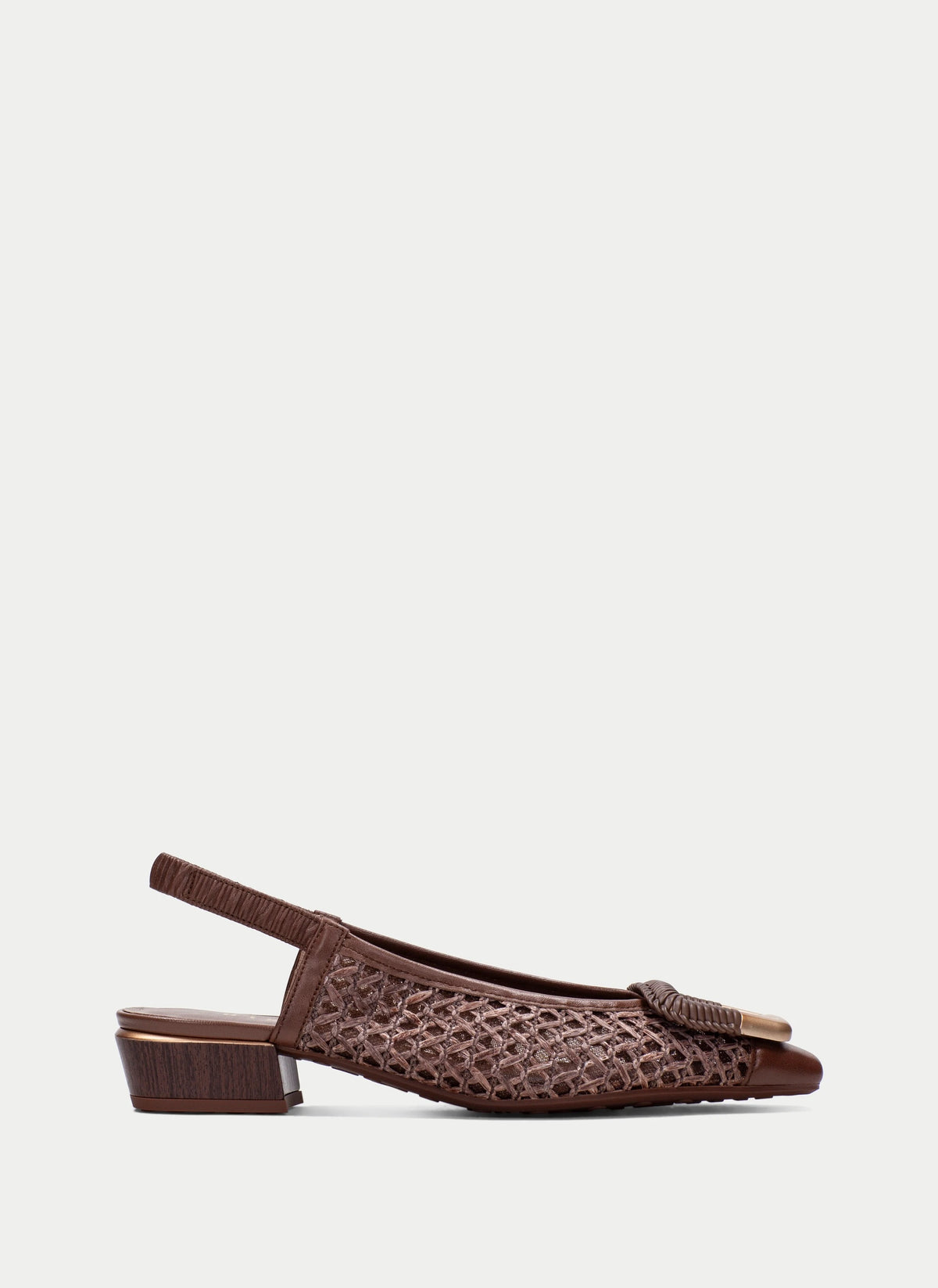 Hispanitas - 264658 Brown Buckle Slingback