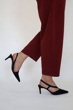 Lodi - Naltom Black Strap Slingback