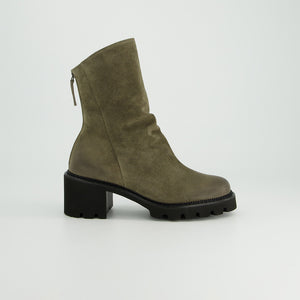 Paul Green - 8291 Khaki Suede Ankle Boot