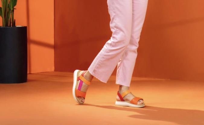 Remonte - D3J50 Orange Multi Sandal