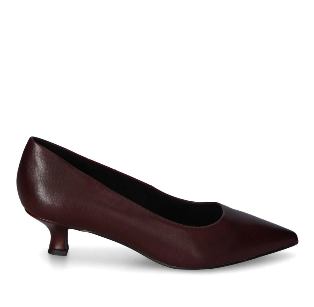 Marco Tozzi - 22331 Burgundy Kitten Heel Court Shoe