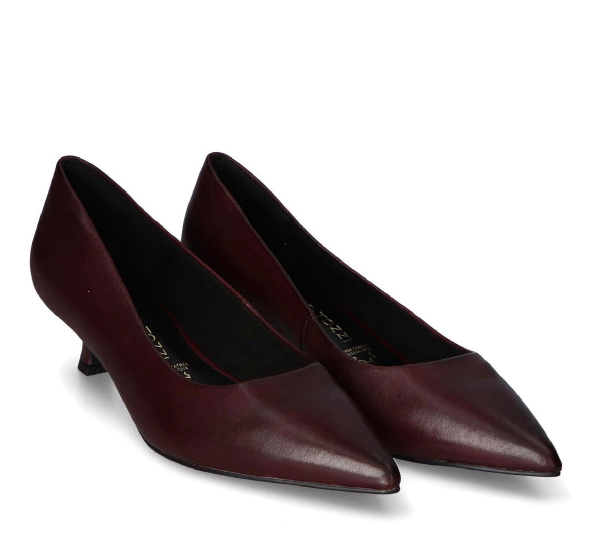 Marco Tozzi - 22331 Burgundy Kitten Heel Court Shoe