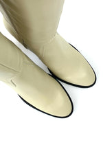 Wonders - M-5106 Cream Leather Knee High Boot