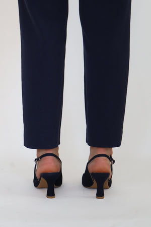 Lodi - Gelines Navy Suede Slingback