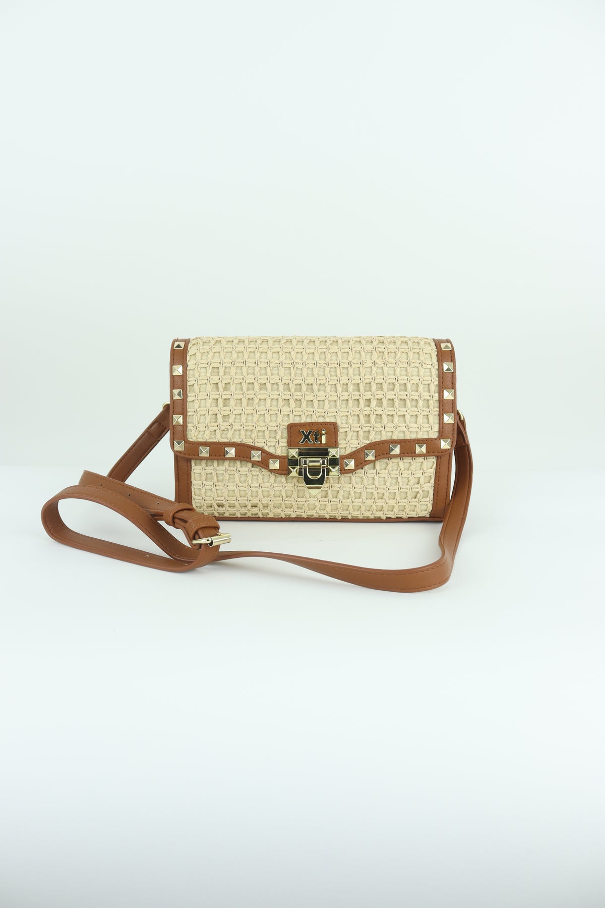 Xti - 184557 Beige Raffia Bag