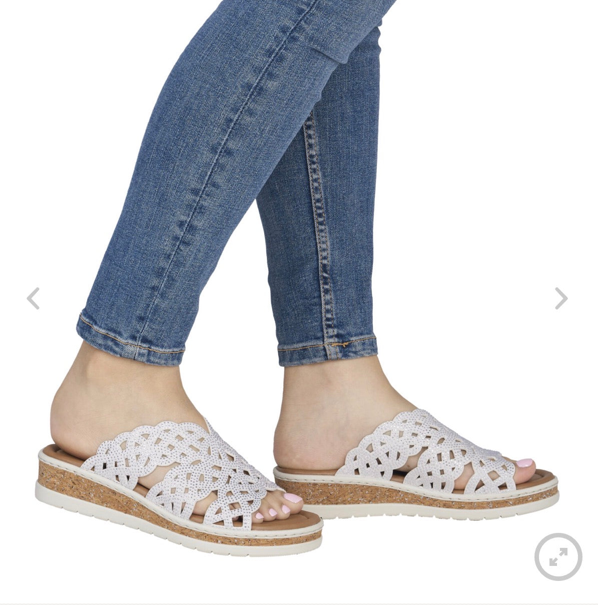 Rieker - V4189 White Mule