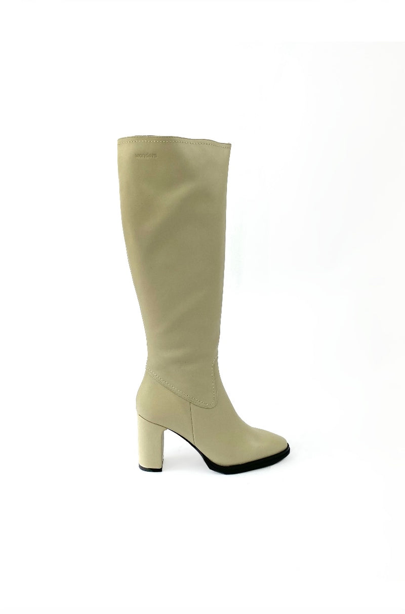 Wonders - M-5106 Cream Leather Knee High Boot