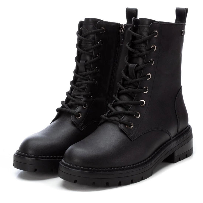 XTI - 143090 Black Laced Biker Boot