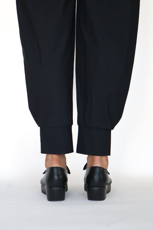 Wonders - C-33159 Black Bow Wedge Shoe
