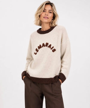 Anna - Beige/Brown Jumper