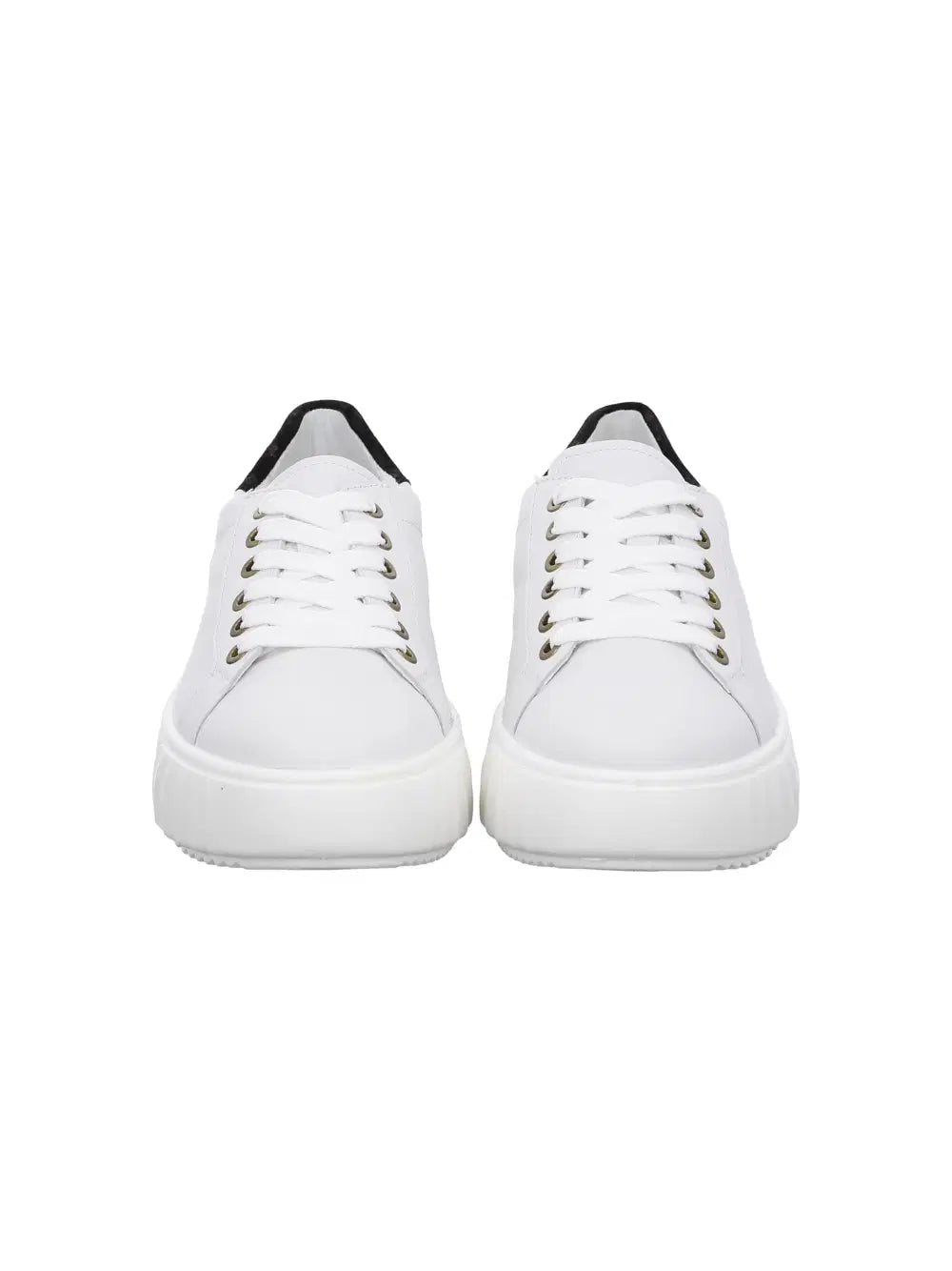 Ara - 46523 White Trainers with a Navy Trim