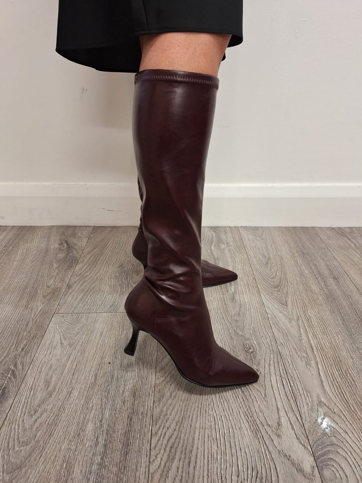 Miss Elastic - 78041 Burgundy Knee High