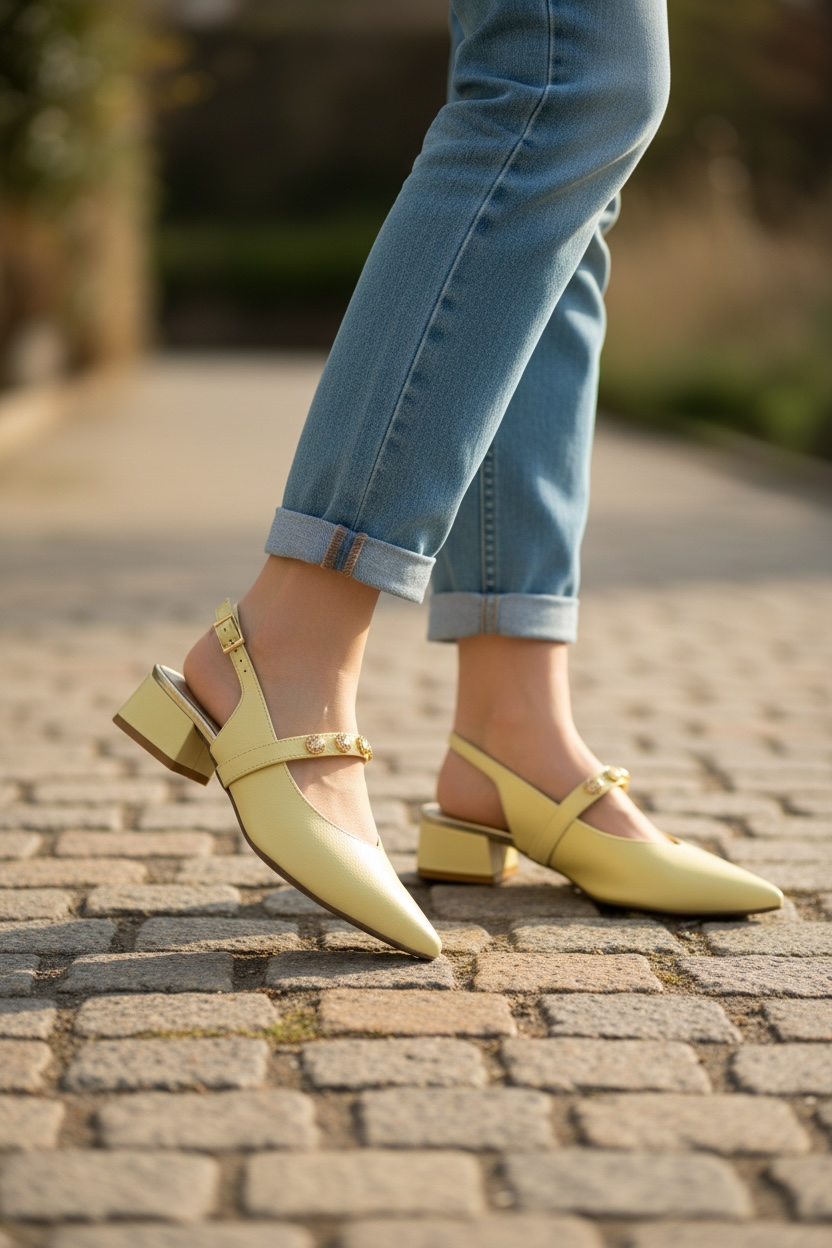 Rachels - 8424 Yellow Slingback