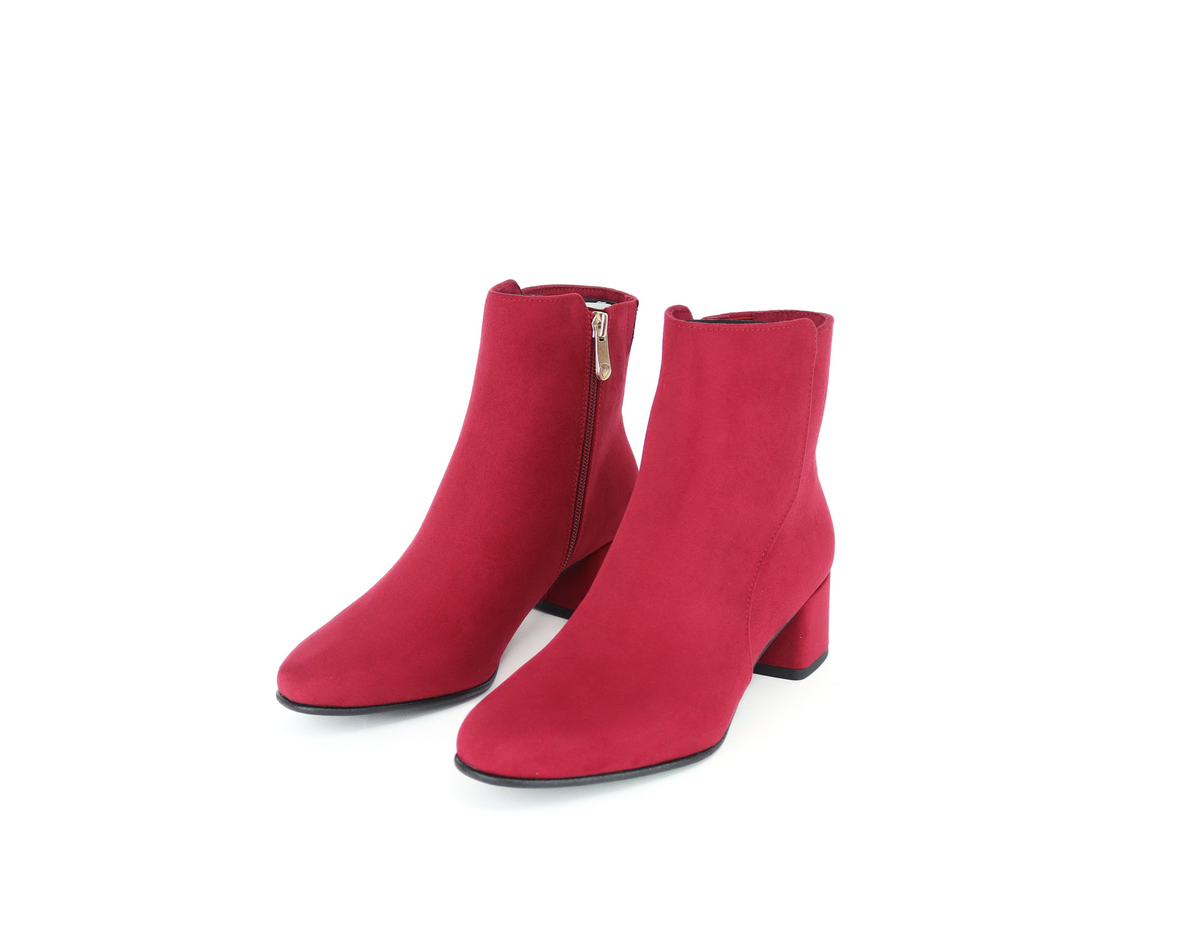 Marco Tozzi - 25364 Red Suede Ankle Boot