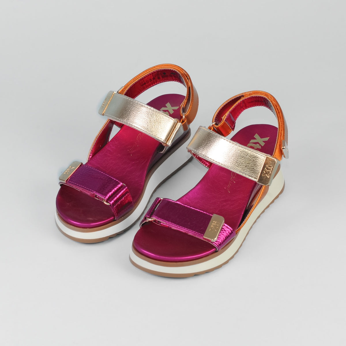 Xti - 143382 Pink Multi Wedge Sandal